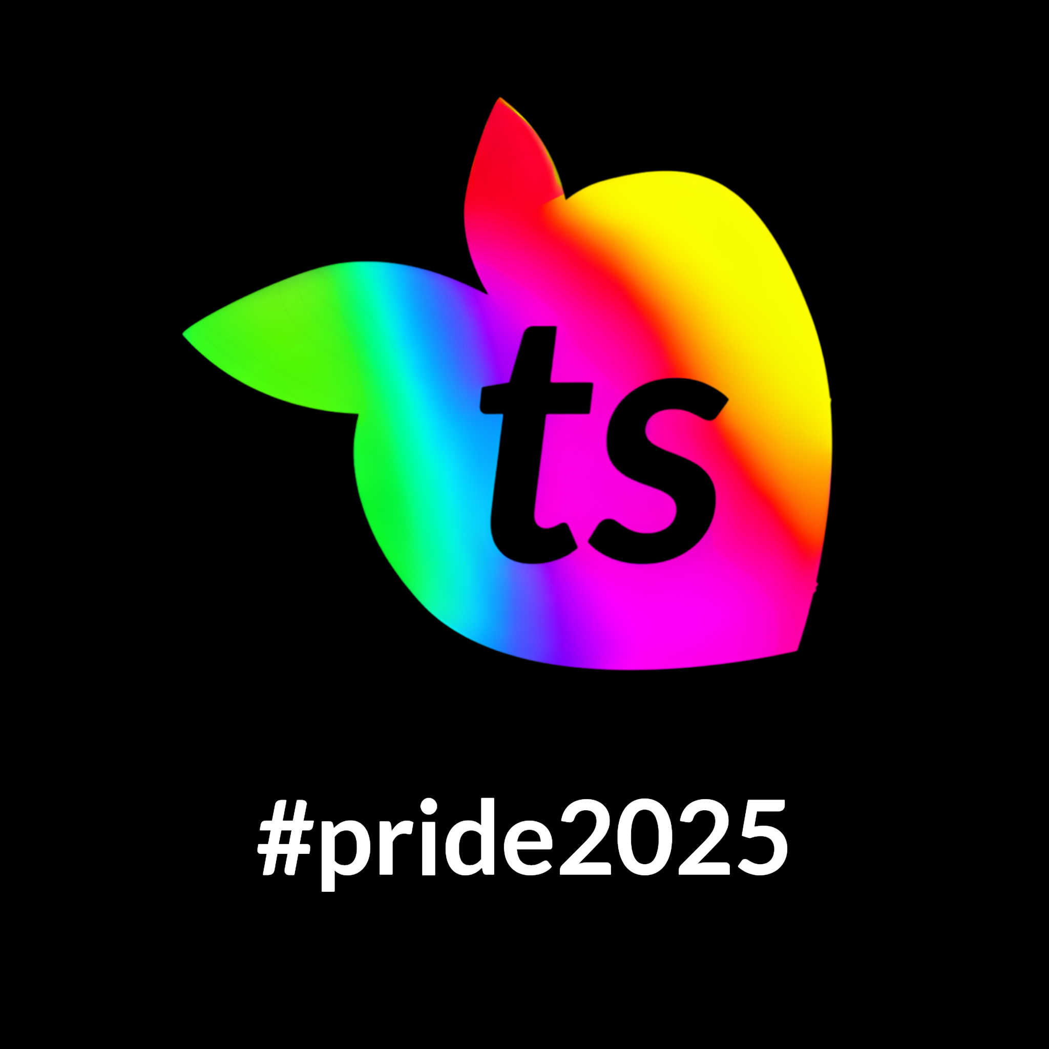 tsgabrielle® • Pride 25 • Large Tote Bag • Black • 100% Cotton Organic
