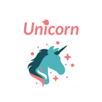 JournalBook® by tsgabrielle® • Unicorn - Lunabelle • Hardcover Bound Notebook • White