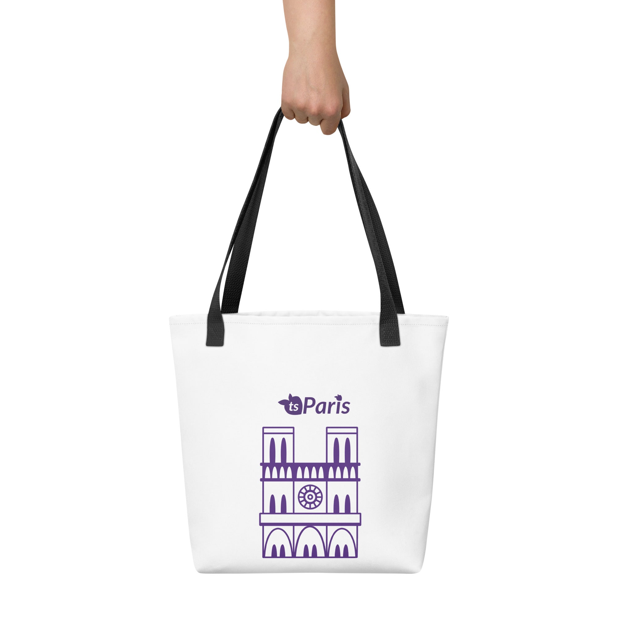 tsgabrielle® • Paris - Notre-Dame Cathedral • Tote Bag • White • 39 x 39 cm