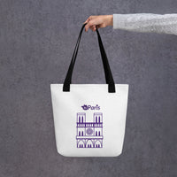 tsgabrielle® • Paris - Notre-Dame Cathedral • Tote Bag • White • 39 x 39 cm