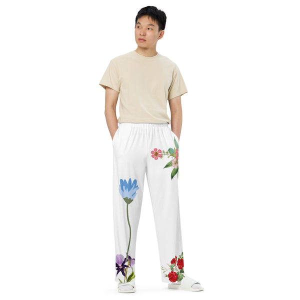 tsgabrielle® • For Him 👔 • TransFLOWer • Wide-Leg Pants • White • White Long