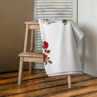 tsgabrielle® • TransFLOWer • Bath Towel • White • 30"x60