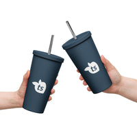 tsgabrielle® • Insulated Tumbler with a Straw • Dark Navy • 20 oz