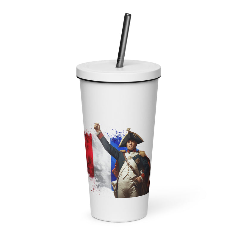 tsgabrielle® • Paris - Napoleon Bonaparte • Tumbler • Stainless Steel • White • 20 oz