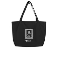 tsgabrielle® • Paris - Da Vinci • Large Tote Bag • Black • Cotton Organic