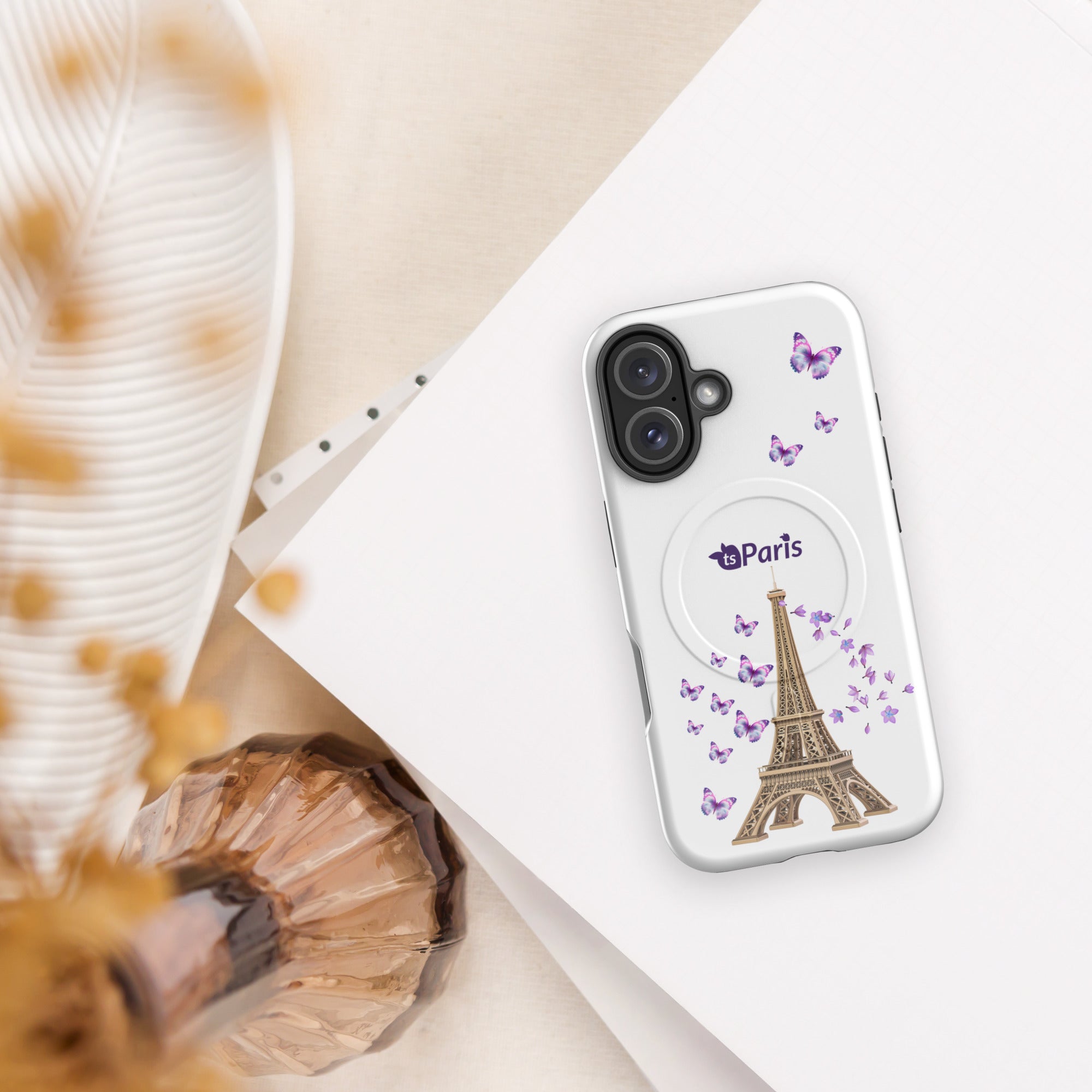 tsgabrielle® • Paris - La Tour Eiffel • Tough Case Compatible with iPhone® • MagSafe® • Latest Models •