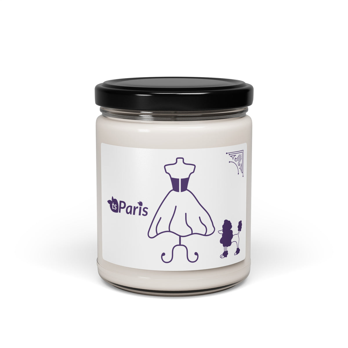 tsgabrielle® • Paris - Fashion Week • Scented Soy Candle • christmas-warmth clear container