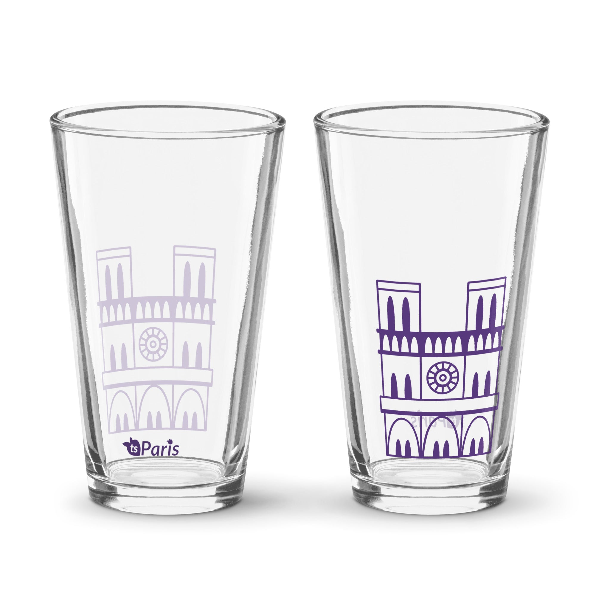 tsgabrielle® • Paryż - Katedra Notre-Dame • Szklanka Shaker Pint • 473 ml