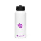 tsgabrielle® • Water Bottle with a Straw Lid • White • Stainless Steel • 32 oz
