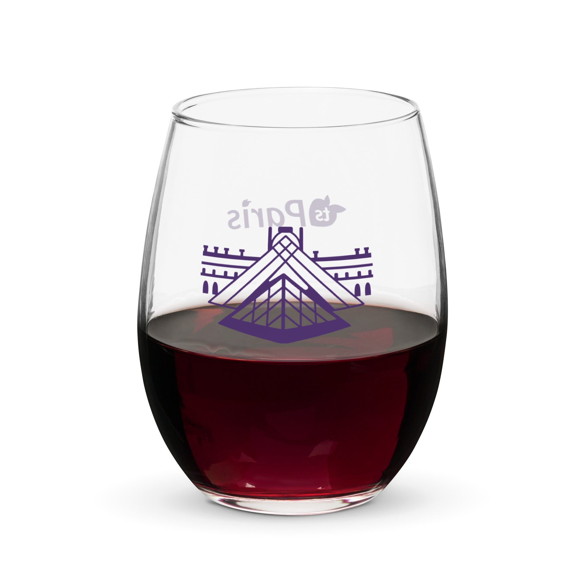 tsgabrielle® • Paris – The Louvre Pyramid • Stemless Wine Glass • 15 oz