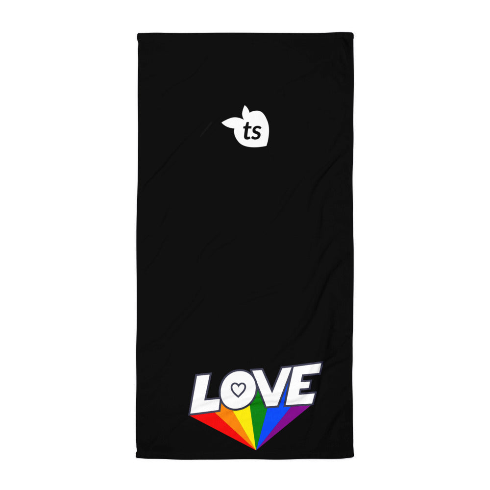 tsgabrielle® • Pride 25 - Love • Towel • Black • 76 x 152 cm