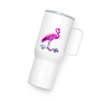 tsgabrielle® • Flamant 🦩 Rose • Travel Mug with a Handle • 2 Sizes •