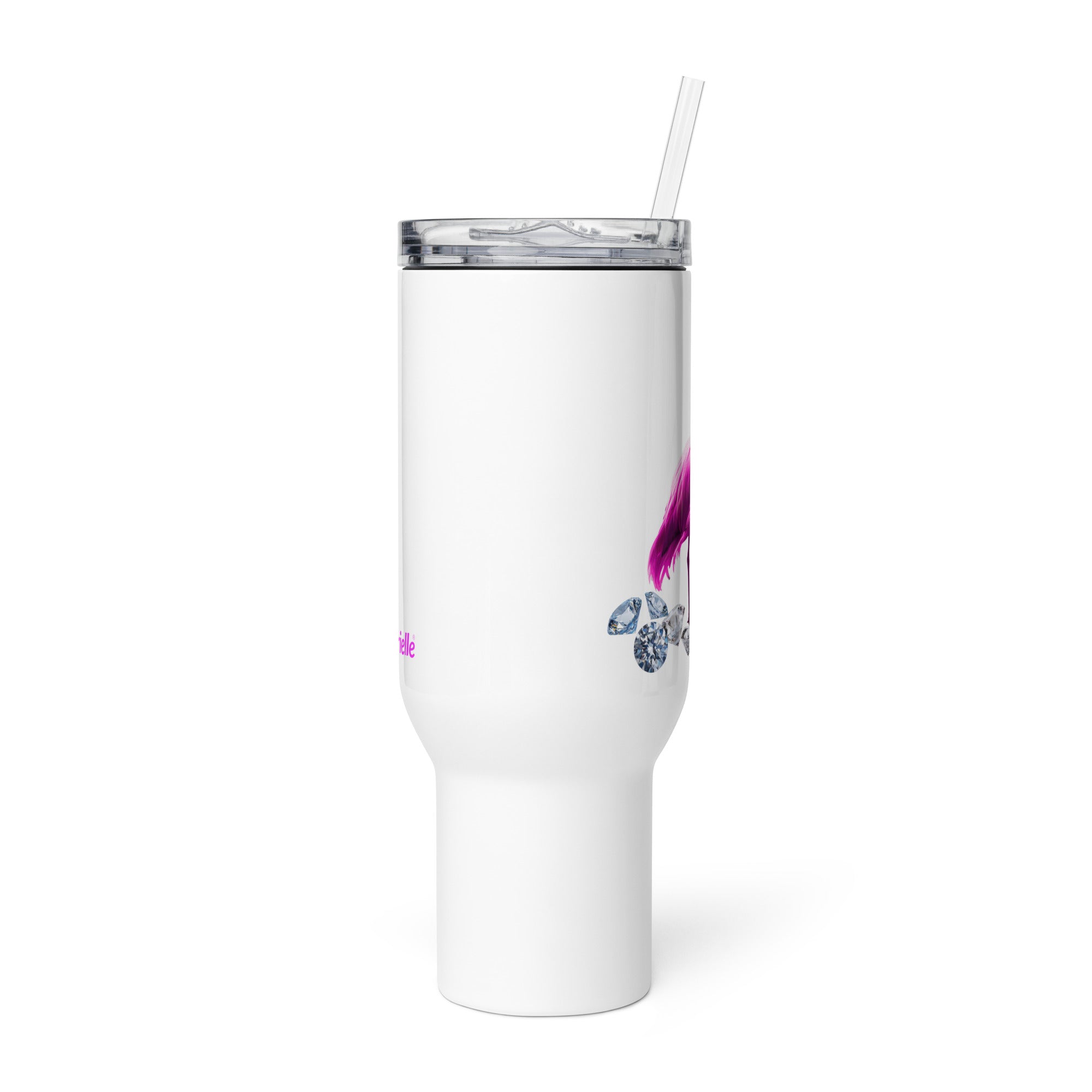 tsgabrielle® • Flamant 🦩 Rose • Travel Mug with a Handle • 2 Sizes •