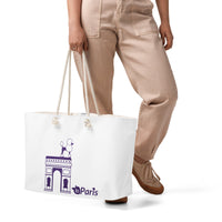tsgabrielle® • Paris - Arc de Triomphe • Oversized Weekender Bag • White