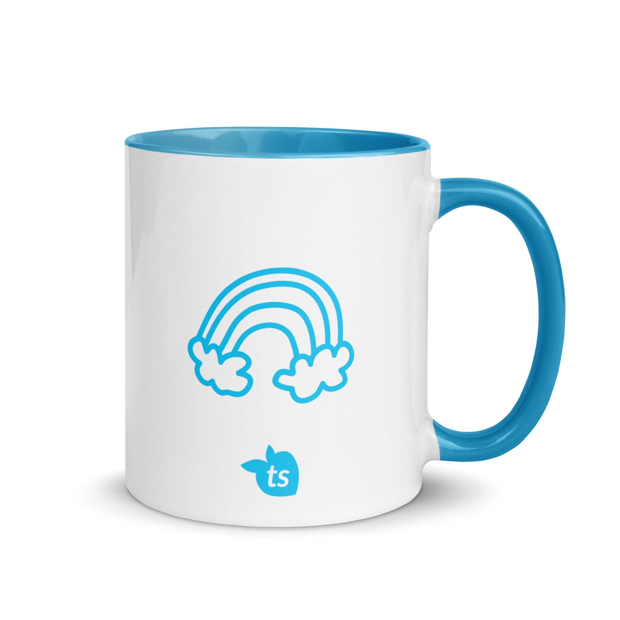 tsgabrielle® • Tylko dobre wibracje • Kubek z kolorowym wnętrzem • Ceramika • 325 ml