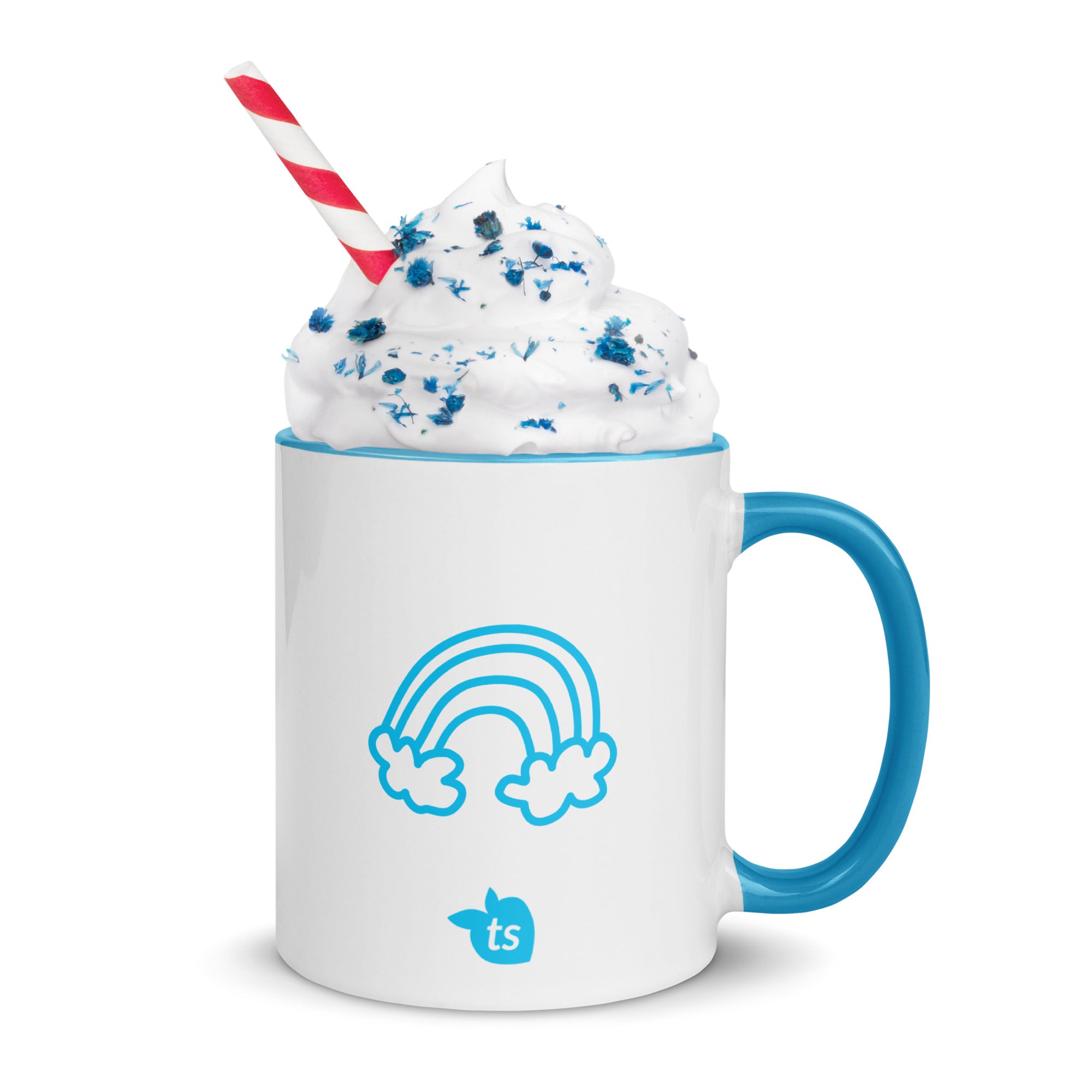 tsgabrielle® • Tylko dobre wibracje • Kubek z kolorowym wnętrzem • Ceramika • 325 ml