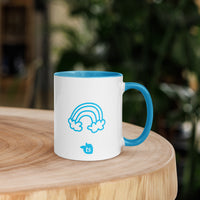 tsgabrielle® • Tylko dobre wibracje • Kubek z kolorowym wnętrzem • Ceramika • 325 ml