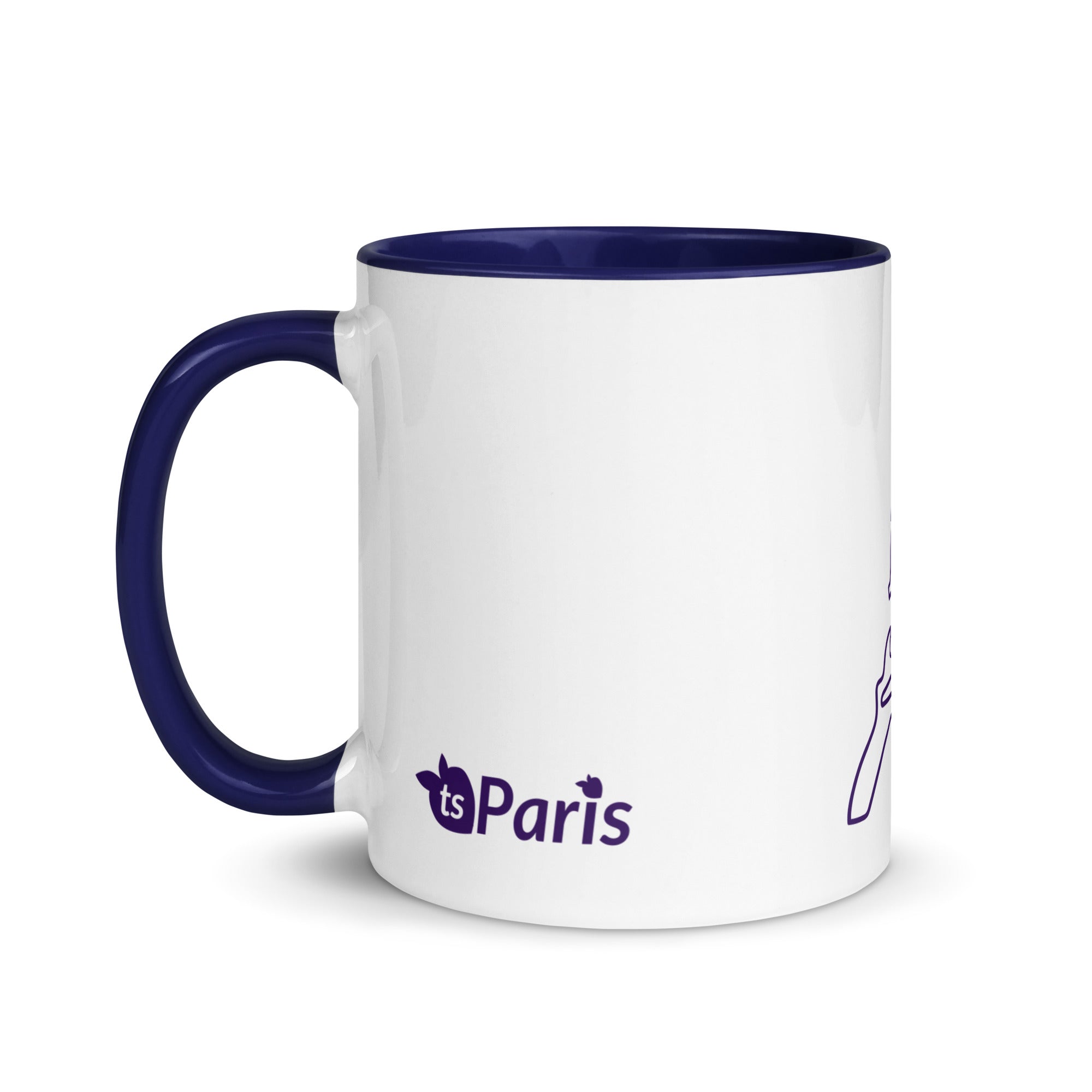 tsgabrielle® • Paryż • Kubek z kolorowym wnętrzem • Ceramika • 11 oz