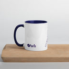 tsgabrielle® • Paryż • Kubek z kolorowym wnętrzem • Ceramika • 11 oz