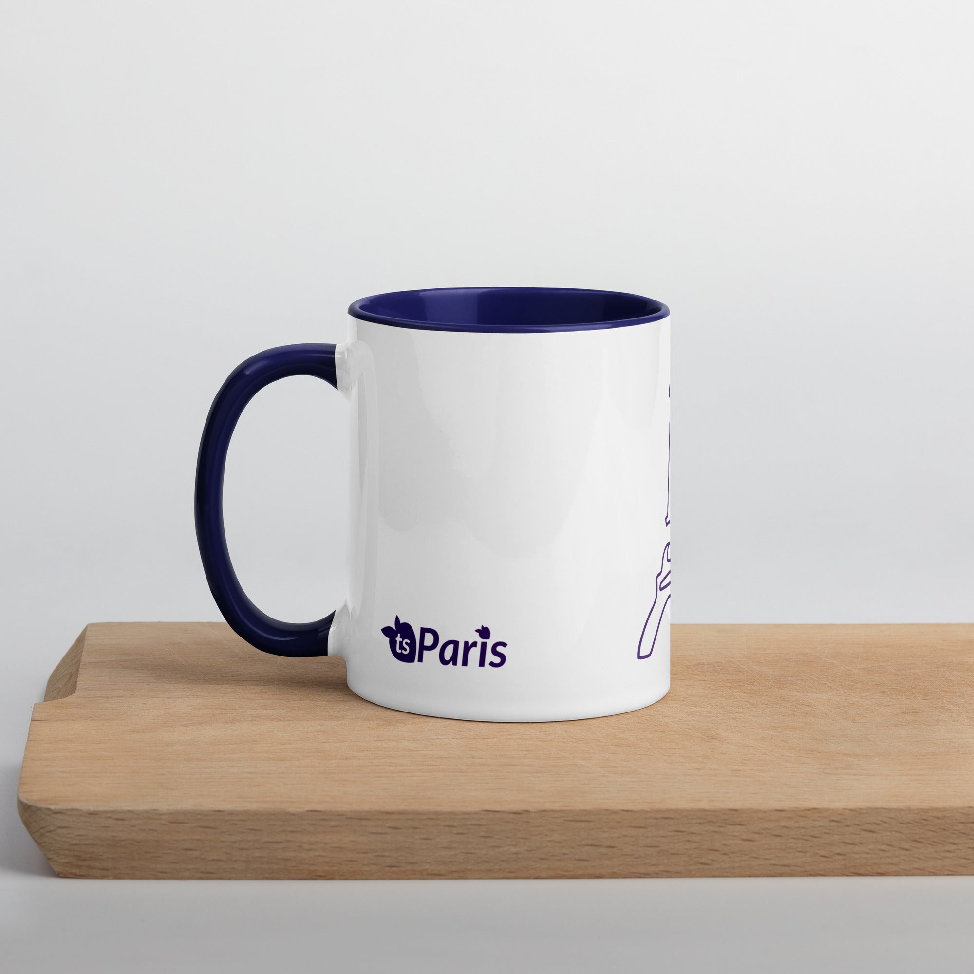 tsgabrielle® • Paryż • Kubek z kolorowym wnętrzem • Ceramika • 11 oz