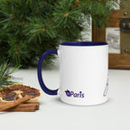 tsgabrielle® • Paryż • Kubek z kolorowym wnętrzem • Ceramika • 11 oz