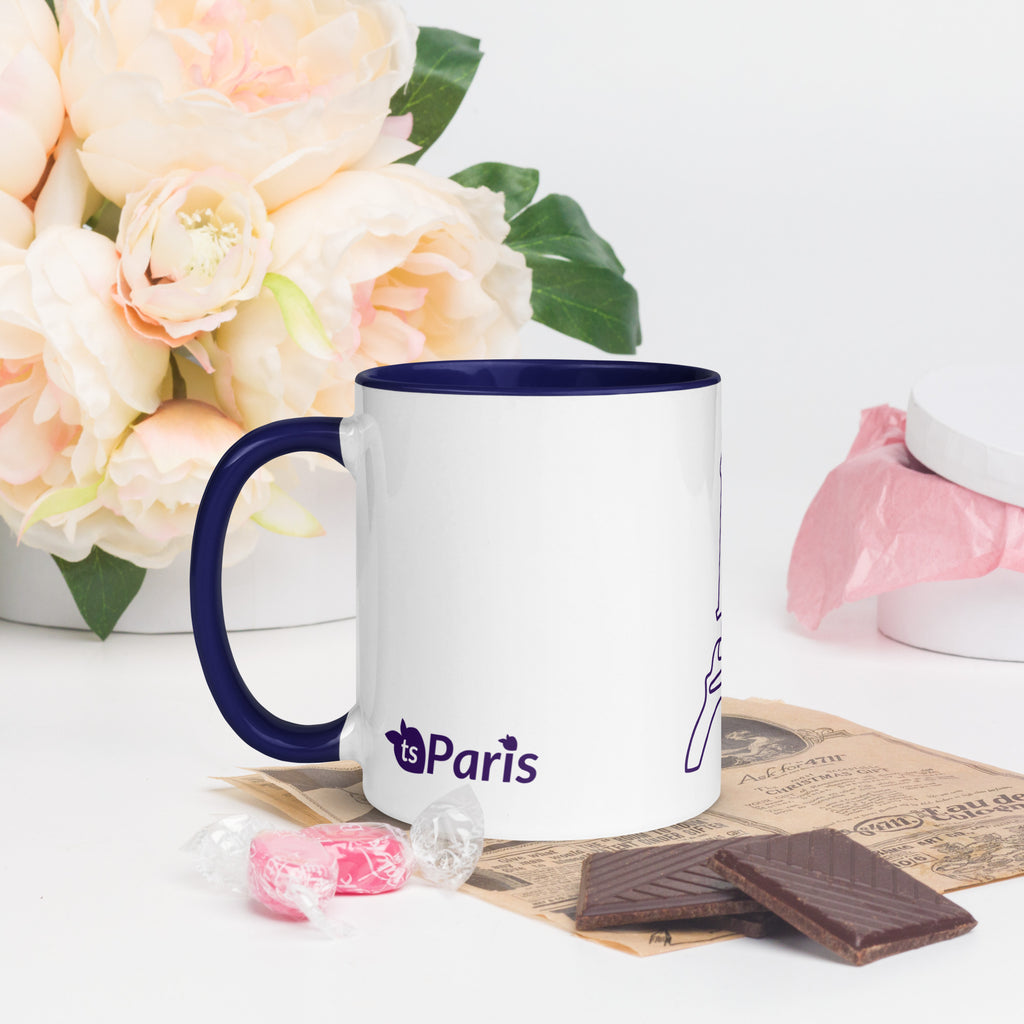 tsgabrielle® • Paryż • Kubek z kolorowym wnętrzem • Ceramika • 11 oz