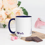 tsgabrielle® • Paryż • Kubek z kolorowym wnętrzem • Ceramika • 11 oz
