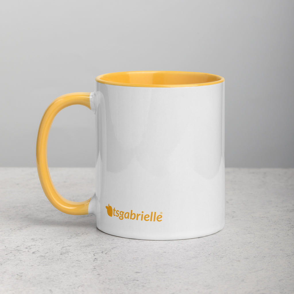 tsgabrielle® • Kubek z kolorem wnętrza Złotożółty • 11 oz