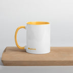 tsgabrielle • Mug with Color Golden Yellow Inside • Ceramic • 325 ml