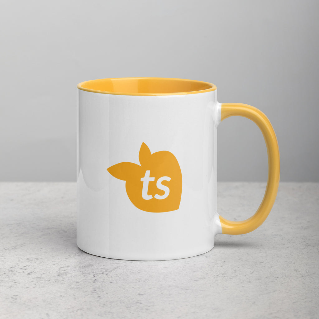 tsgabrielle® • Kubek z kolorem wnętrza Złotożółty • 11 oz