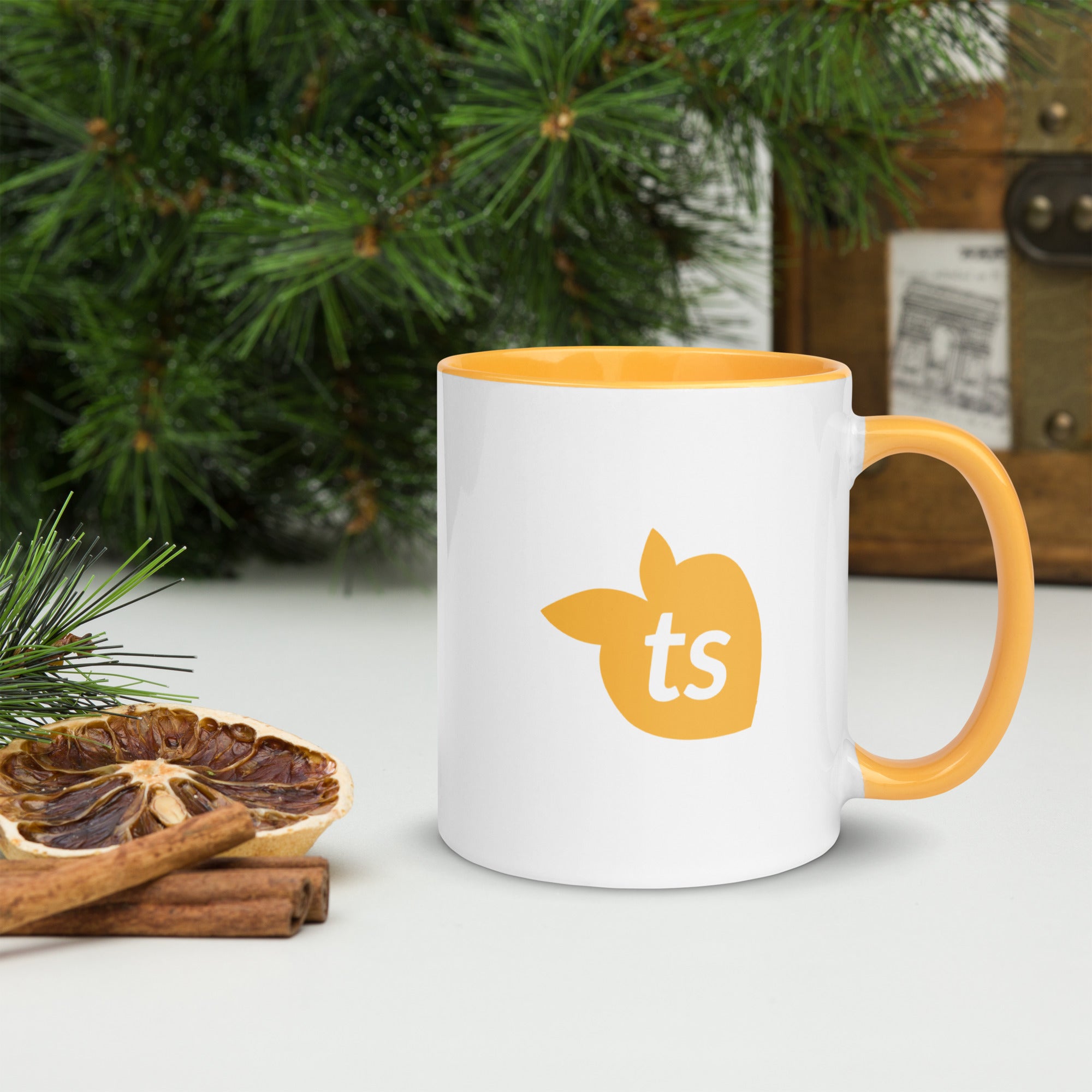 tsgabrielle® • Kubek z kolorem wnętrza Złotożółty • 11 oz