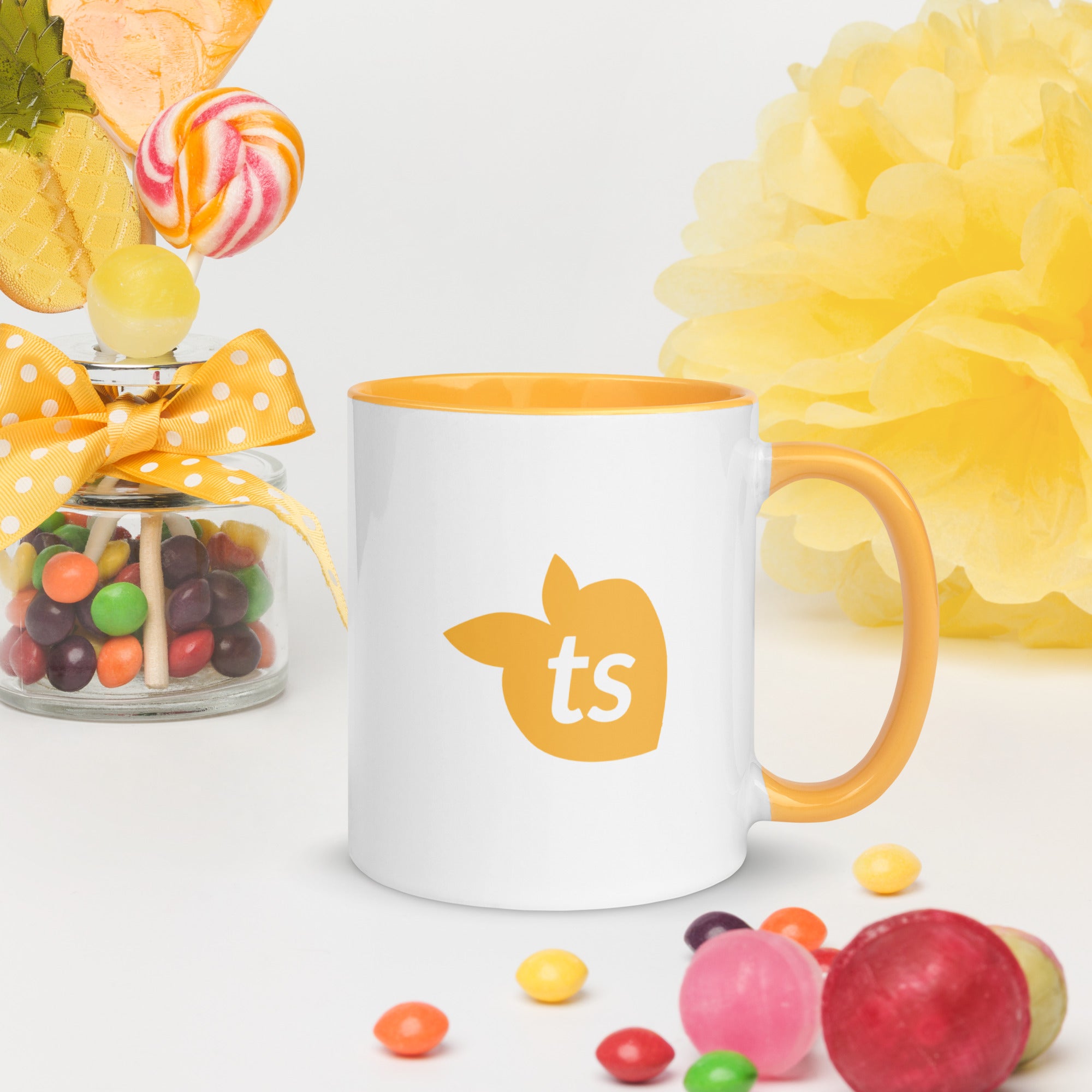 tsgabrielle® • Kubek z kolorem wnętrza Złotożółty • 11 oz