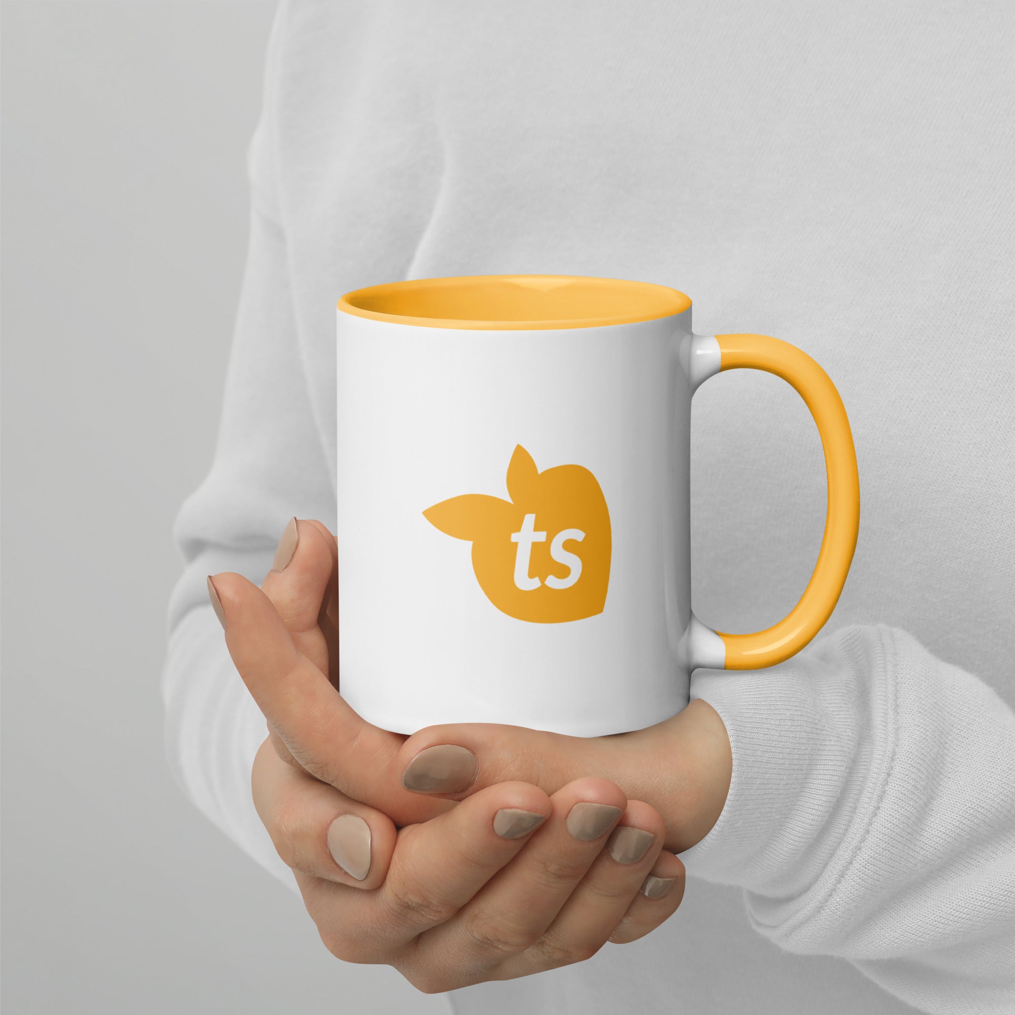 tsgabrielle® • Kubek z kolorem wnętrza Złotożółty • 11 oz