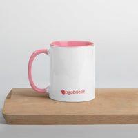 tsgabrielle® • Kubek z kolorowym wnętrzem • Jednorożec - Seraphina • Ceramika • 11 OZ