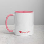 tsgabrielle® • Kubek z kolorowym wnętrzem • Jednorożec - Seraphina • Ceramika • 11 OZ