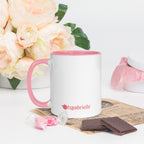tsgabrielle® • Kubek z kolorowym wnętrzem • Jednorożec - Seraphina • Ceramika • 11 OZ