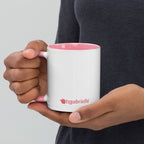 tsgabrielle® • Kubek z kolorowym wnętrzem • Jednorożec - Seraphina • Ceramika • 11 OZ