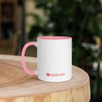 tsgabrielle® • Kubek z kolorowym wnętrzem • Jednorożec - Seraphina • Ceramika • 11 OZ