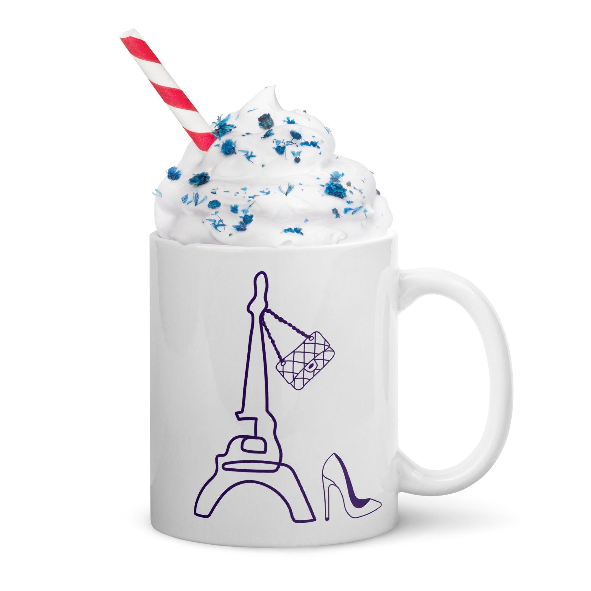 tsgabrielle® • Paris - La Tour Eiffel • Glossy Mug • White • Ceramic • 11 oz