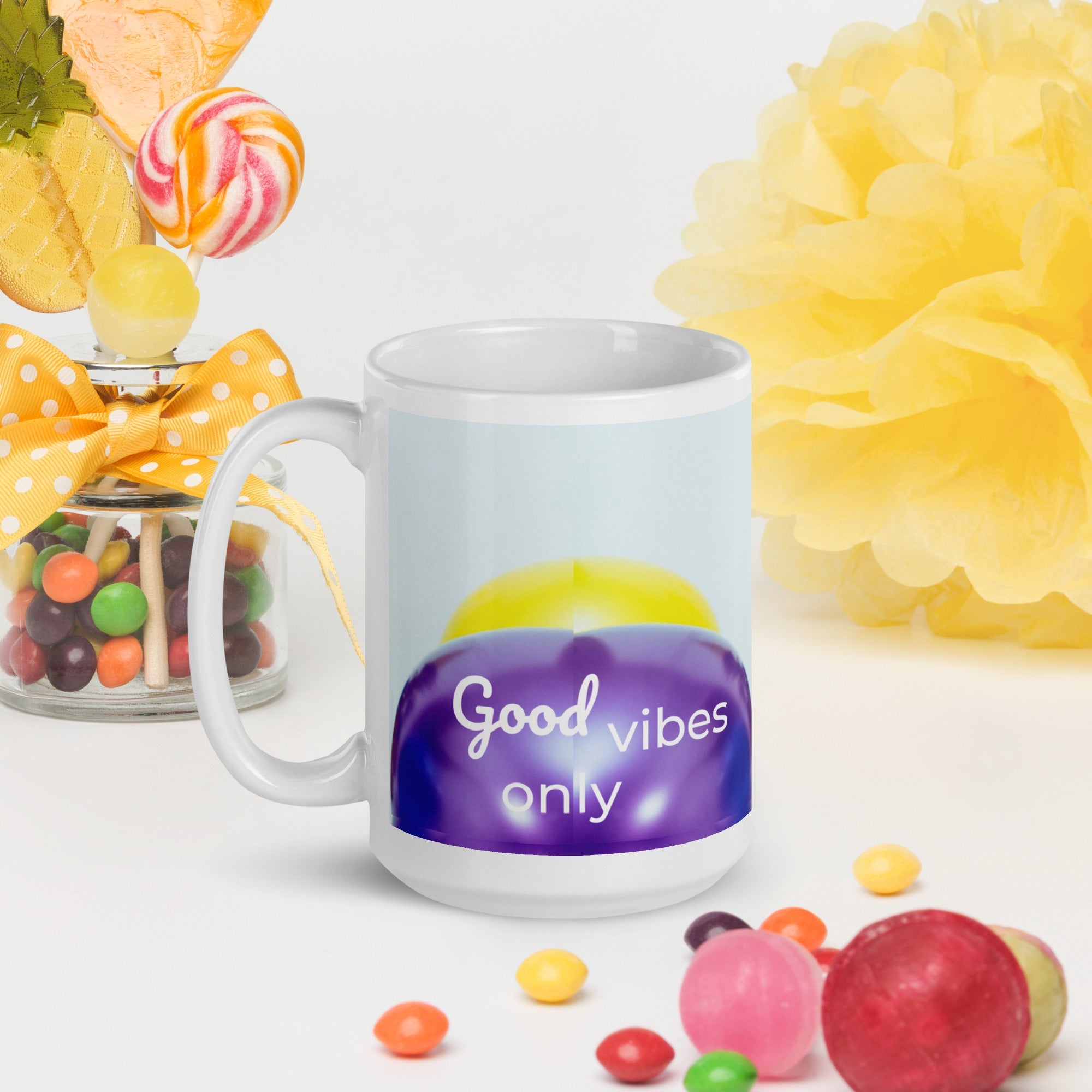tsgabrielle® • Good Vibes Only • Glossy Mug • Black • Ceramic • 3 Sizes