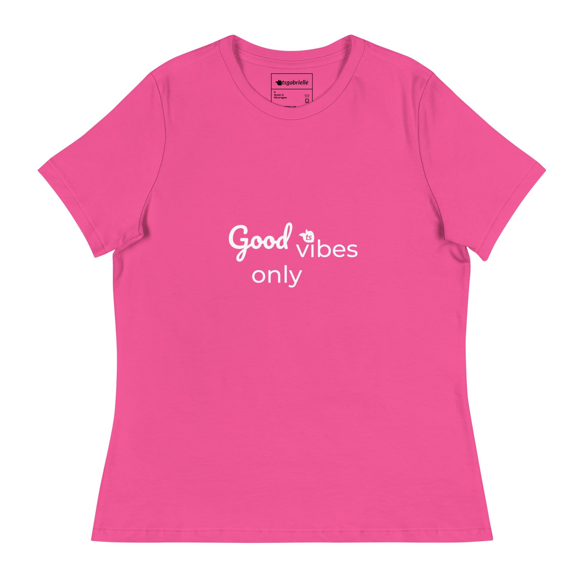 tsgabrielle® • For Her 👗 • Good Vibes Only • Relaxed T-Shirt • 9 Colors • 100% Cotton